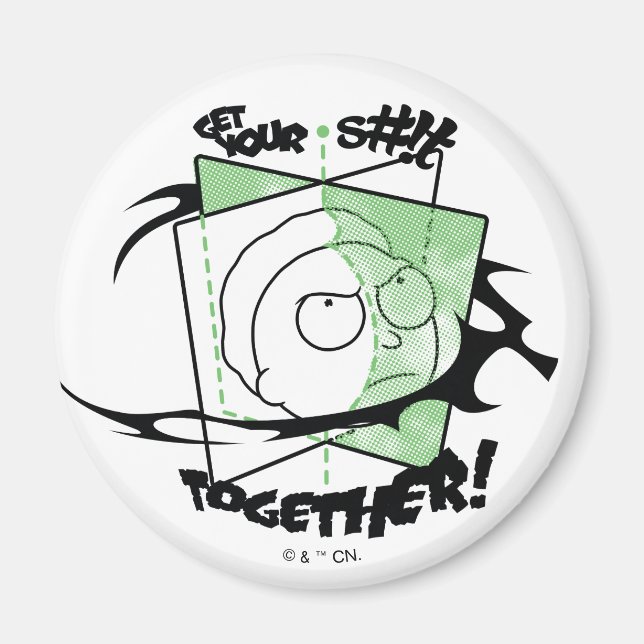 RICK OCH MORTY™ | Samla ihop ditt S#!t! Magnet (Framsidan)