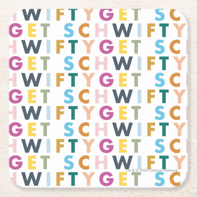 RICK OCH MORTY™| Skaffa Schwifty Underlägg Papper Kvadrat (Framsidan)