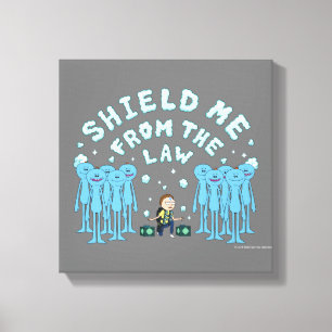 RICK OCH MORTY™  Skyddade mig från lagen Canvastryck