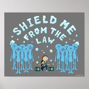 RICK OCH MORTY™ Skyddade mig från lagen Poster
