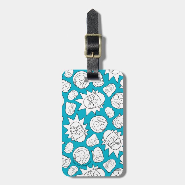 RICK OCH MORTY™| Smith Family Head Mönster Bagagebricka (Vertikal Framsida)