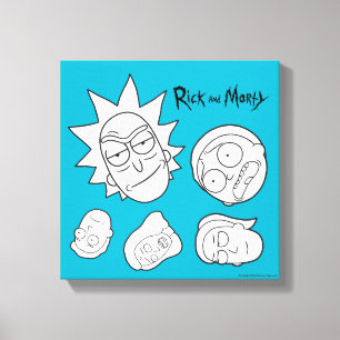 RICK OCH MORTY™ Smith Family Head Mönster Canvastryck
