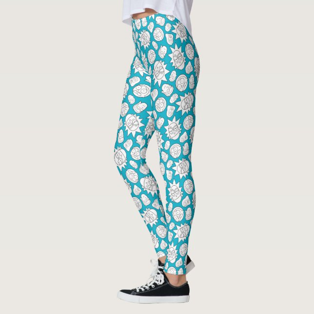 RICK OCH MORTY™| Smith Family Head Mönster Leggings (Vänster)