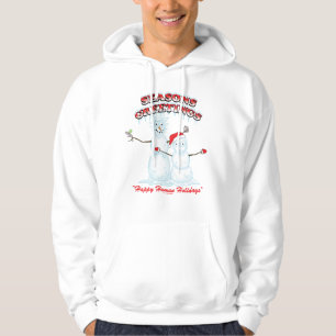 Rick och Morty   Snögubbar Säsongens hälsningar Hoodie