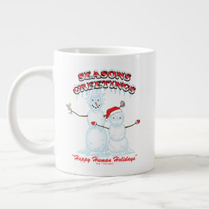Rick och Morty Snögubbar Säsongens hälsningar Jumbo Mugg