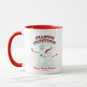 Rick och Morty   Snögubbar Säsongens hälsningar Mugg