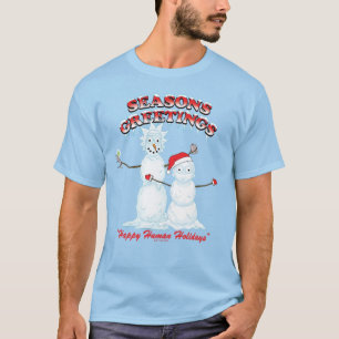 Rick och Morty   Snögubbar Säsongens hälsningar T Shirt