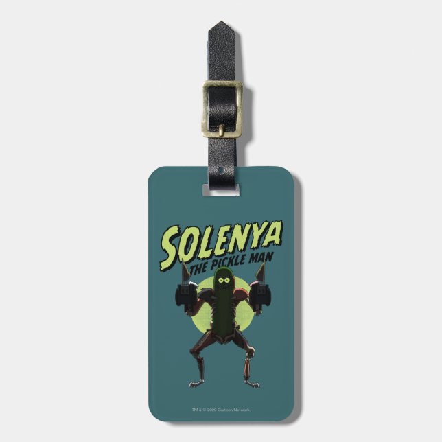 RICK OCH MORTY™| Solenya - Pickle Man Bagagebricka (Vertikal Framsida)
