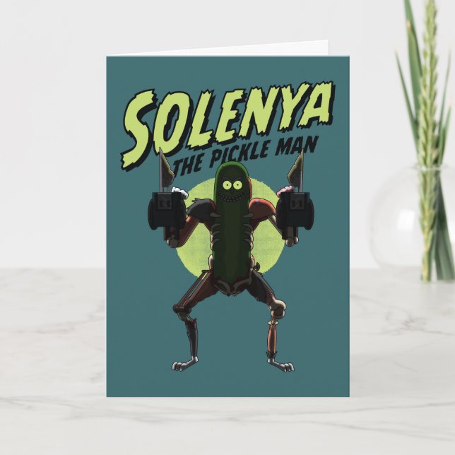 RICK OCH MORTY™| Solenya - Pickle Man Kort (Framsida)