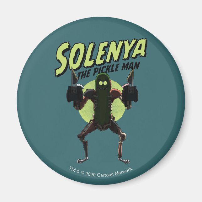 RICK OCH MORTY™| Solenya - Pickle Man Magnet (Framsidan)