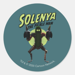 RICK OCH MORTY™   Solenya - Pickle Man Runt Klistermärke