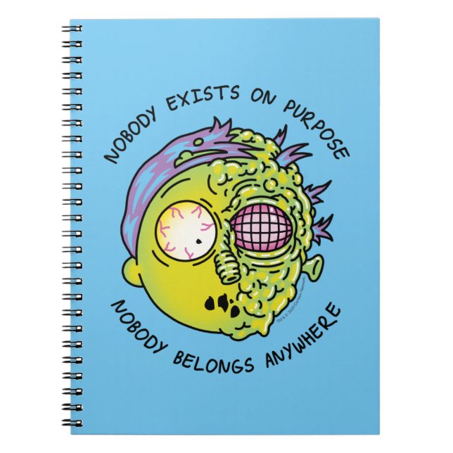 RICK OCH MORTY™ | Stiliserad flygplansfaktura Anteckningsbok (Framsidan)