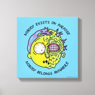 RICK OCH MORTY™ Stiliserad flygplansfaktura Canvastryck