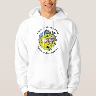 RICK OCH MORTY™   Stiliserad flygplansfaktura Hoodie