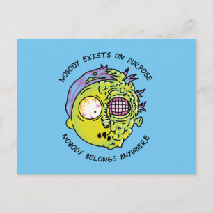 RICK OCH MORTY™ Stiliserad flygplansfaktura Inbjudan Vykort