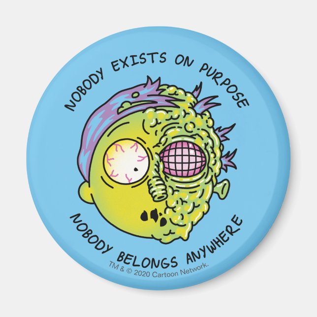 RICK OCH MORTY™ | Stiliserad flygplansfaktura Magnet (Framsidan)