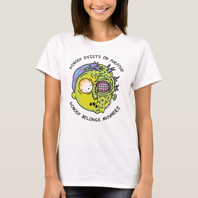 RICK OCH MORTY™ | Stiliserad flygplansfaktura T Shirt (Framsida)