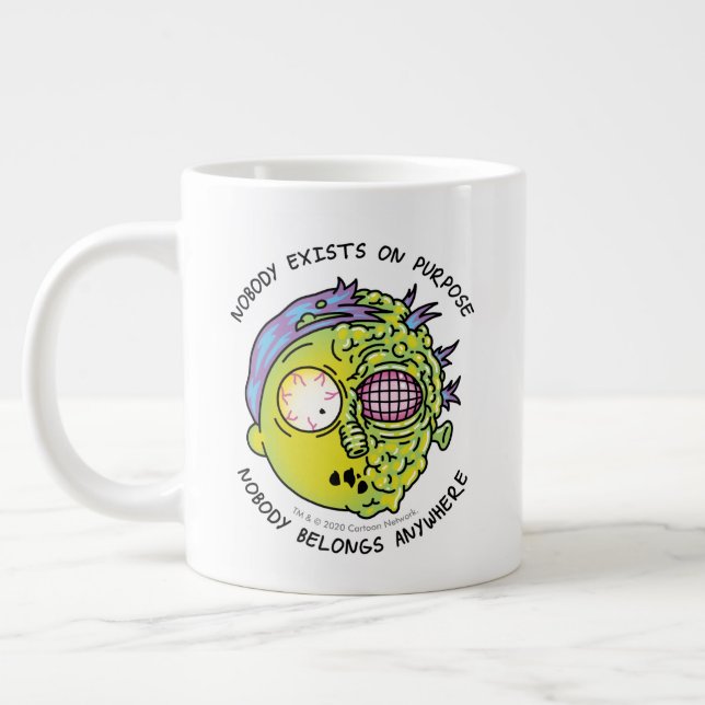 RICK OCH MORTY™| Stiliserad Morty Fly Quote Jumbo Mugg (Vänster)