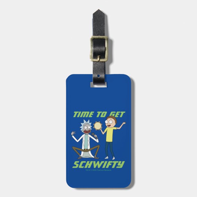 RICK OCH MORTY™| Tid att hämta Schwifty Bagagebricka (Vertikal Framsida)