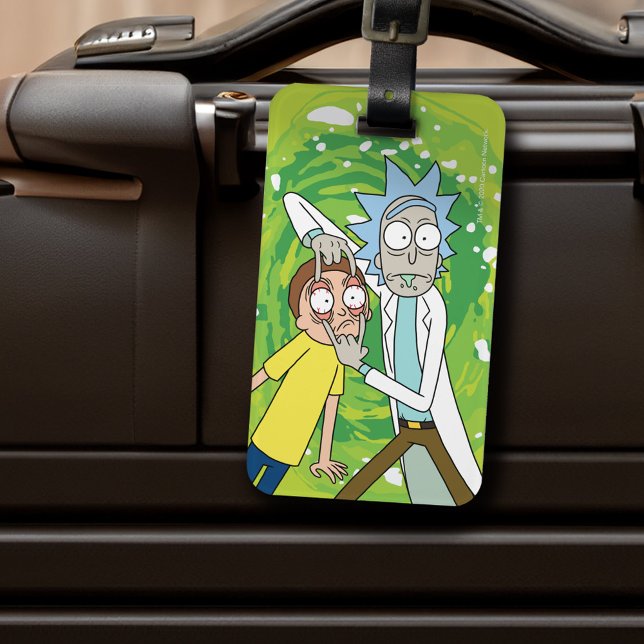 RICK OCH MORTY™ | Titta på det Bagagebricka (Luggage tag on luggage)