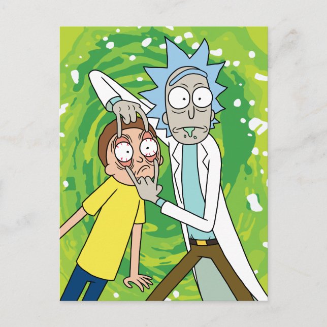 RICK OCH MORTY™ | Titta på det Inbjudan Vykort (Framsida)