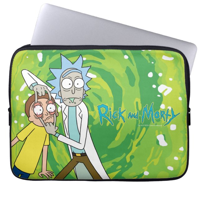 RICK OCH MORTY™ | Titta på det Laptop Fodral (Framsidan)