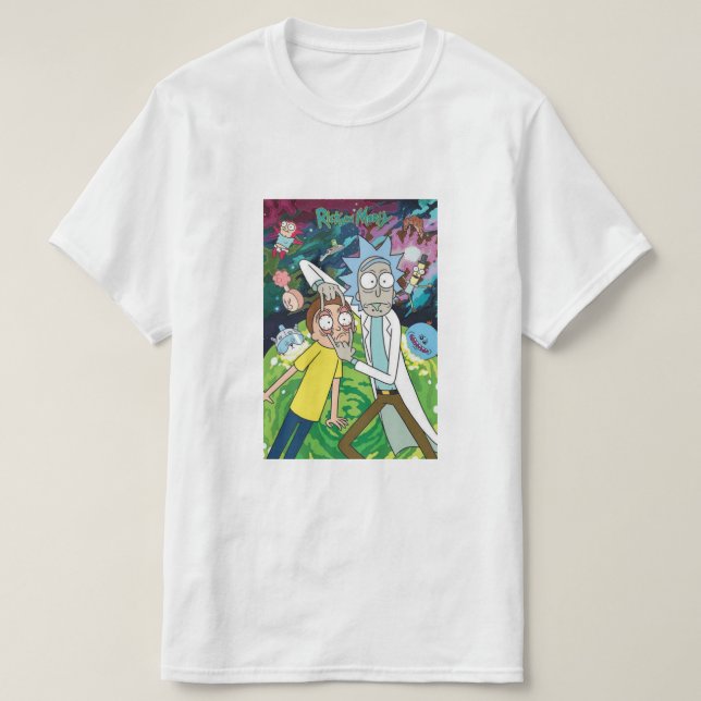 Rick och Morty tshirt T Shirt (Design framsida)
