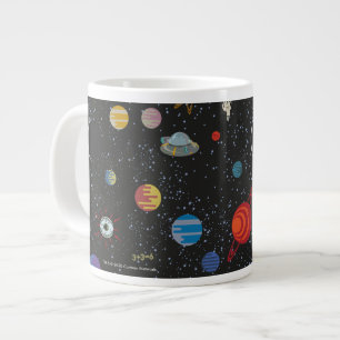 RICK OCH MORTY™ Utrymme Mönster Jumbo Mugg