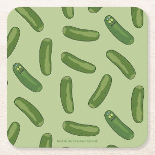 RICK OCH MORTY™ Vänd fickan Underlägg Papper Kvadrat