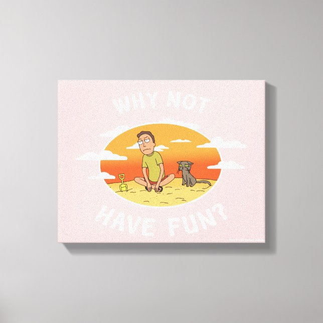 RICK OCH MORTY™ | Varför inte ha Roligt Canvastryck (Framsida)