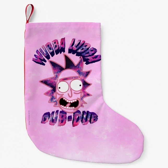 RICK OCH MORTY™| Wubba Lubba Dub-Dub Liten Julstrumpa (Framsidan)