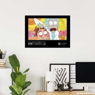 Rick Open Morty's Ögon Quote Graphic Poster