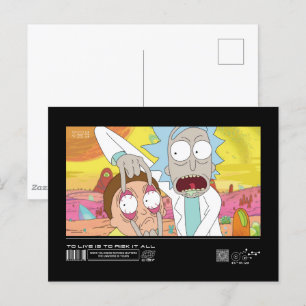 Rick Opening Morty's Eyes Quote Graphic Vykort