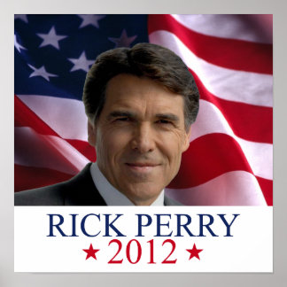 Rick Perry 2012 för President poster print