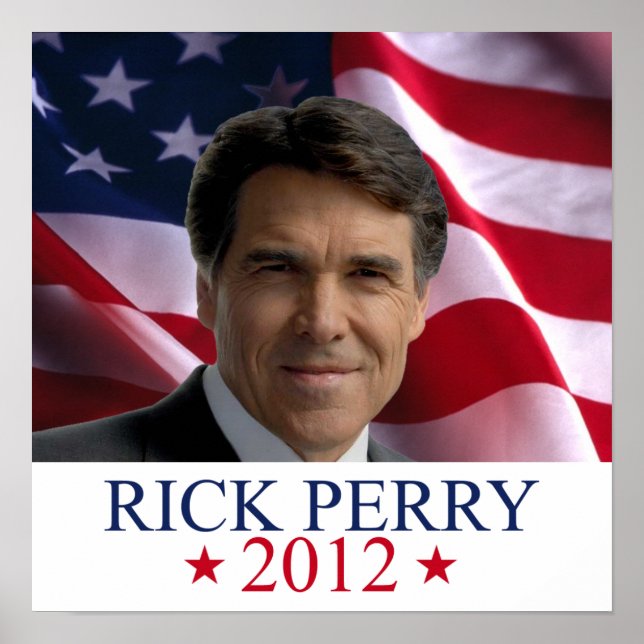Rick Perry 2012 för President poster print (Framsidan)