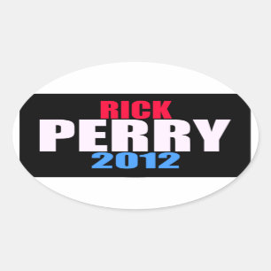 Rick Perry 2012 Ovalt Klistermärke