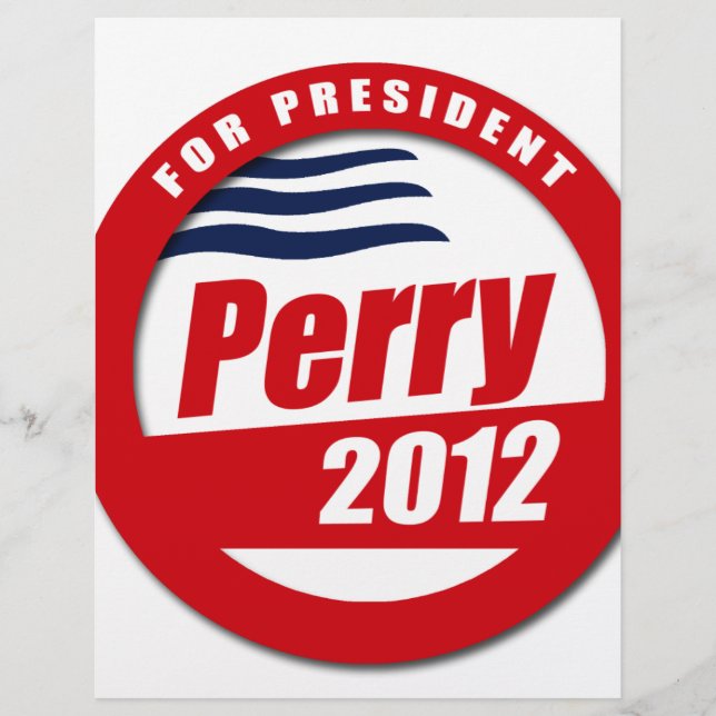 Rick Perry 2012 Reklamblad (Framsidan)