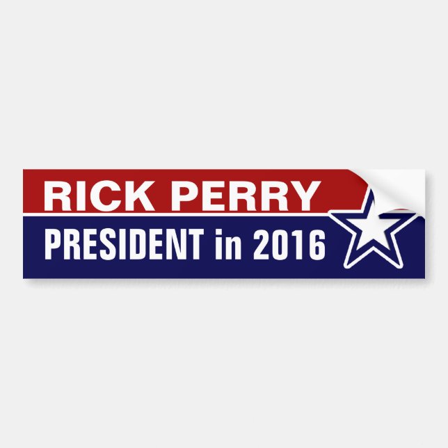 Rick Perry 2016 Bildekal (Framsidan)