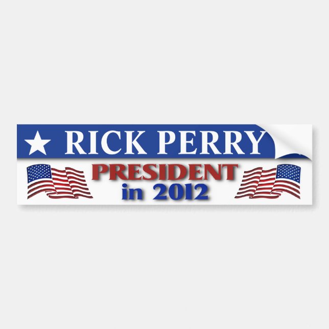 Rick Perry för president 2012 Bildekal (Framsidan)