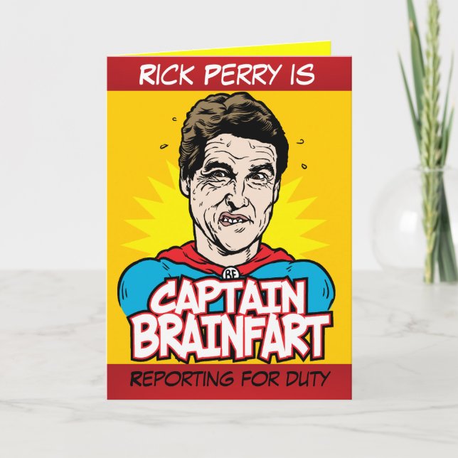 Rick Perry kaptenBrainfart kort (Framsida)