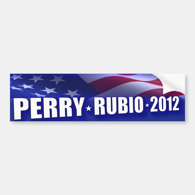 Rick Perry - Marco Rubio 2012 Bildekal (Framsidan)