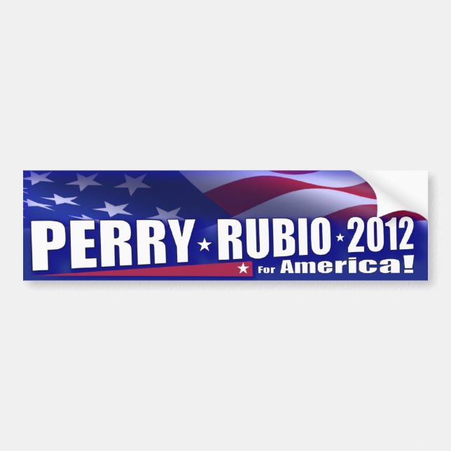 Rick Perry Marco Rubio GOP 2012 Bildekal (Framsidan)