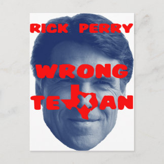 Rick Perry - Wrong Texan Vykort