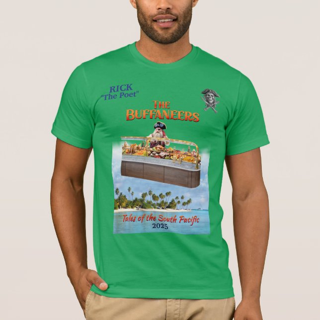 Rick "Poet" Buffaneers med södra Stilla havet T Shirt (Framsida)