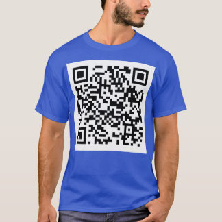 Rick Roll QR Code Baseball TShirt T Shirt
