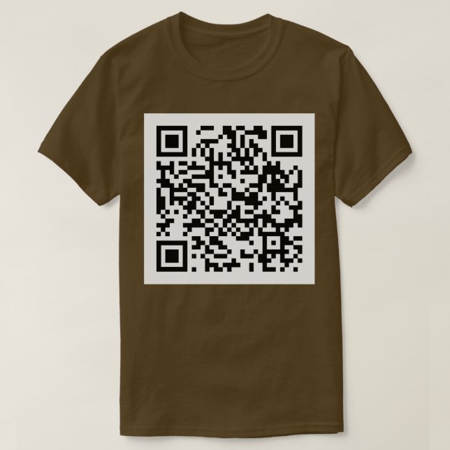 Rick Roll QR Code Hat T Shirt (Design framsida)