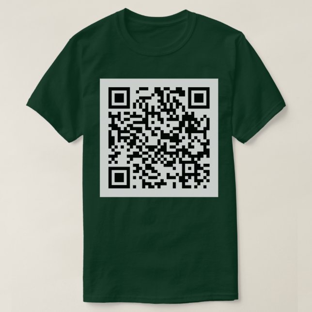 Rick Roll QR Code Mugg T Shirt (Design framsida)