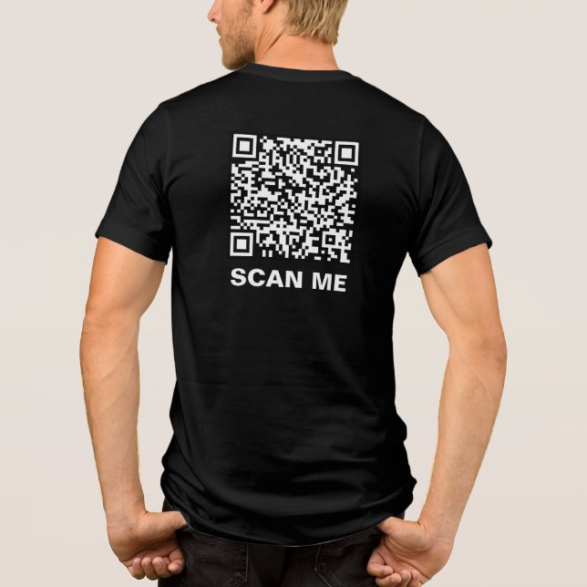 Rick Roll QR-kod T Shirt (Baksida)