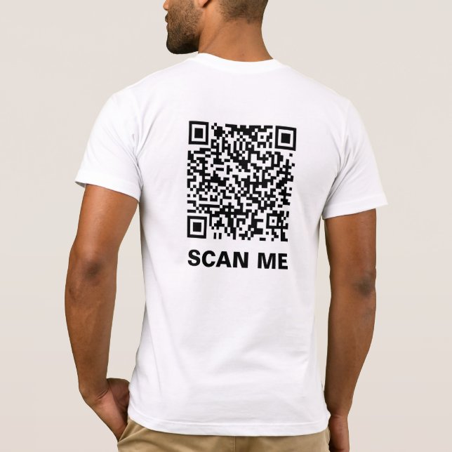 Rick Roll QR-kod T Shirt (Baksida)