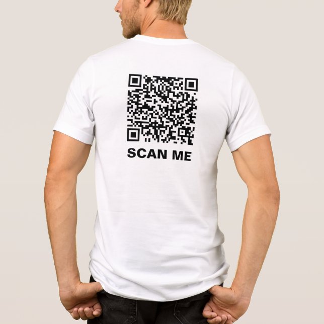 Rick Roll QR-kod T Shirt (Baksida)